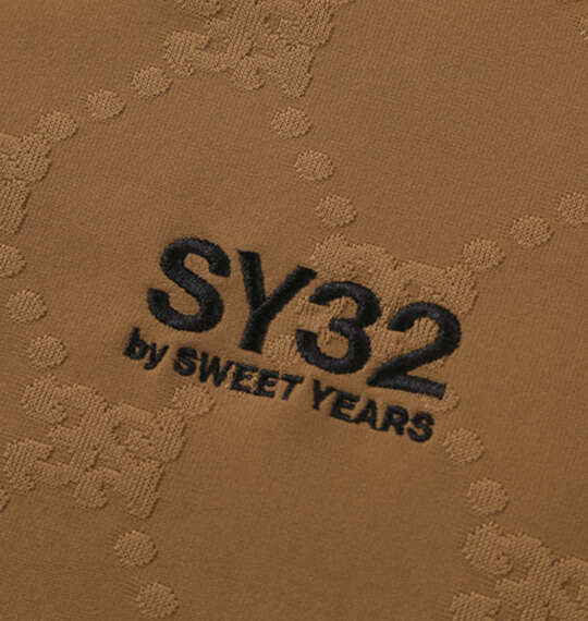 SY32 by SWEET YEARS SYジャガードボンディングウォームフードジャケット ブラウン