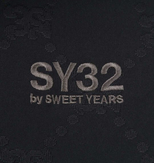 SY32 by SWEET YEARS SYジャガードボンディングウォームフードジャケット ブラック
