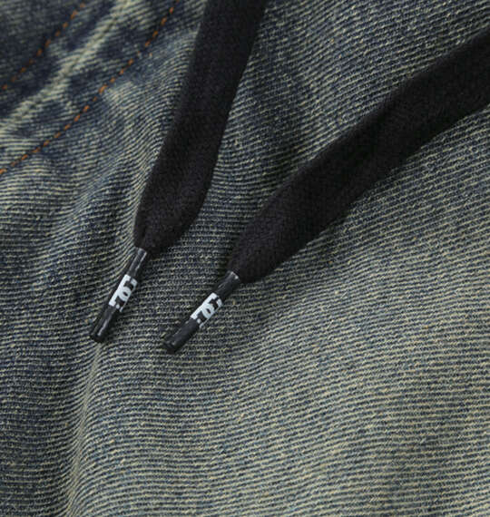 DCSHOES 26PADDED HOODジャケット ライトインディゴデニムブラウンティント