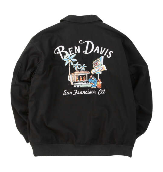 BEN DAVIS コットンダックスーベニアジャケット ブラック