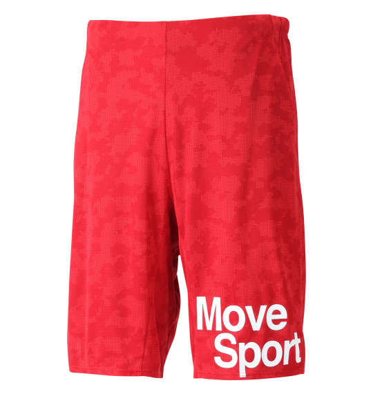 DESCENTE ジャガードグラフィックハーフパンツ レッド