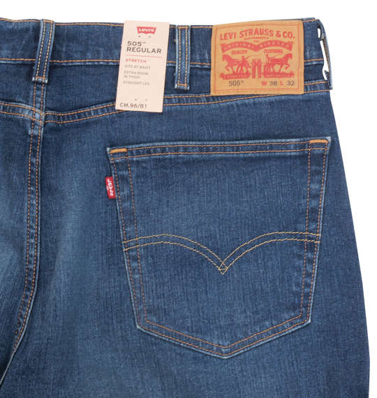 Levi's® 505™レギュラーストレートデニムパンツ CANYON DARK(ミッドユーズド)