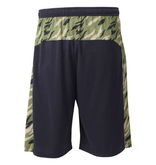 adidas カモフラ柄ハーフパンツ カーキカモ×ブラック