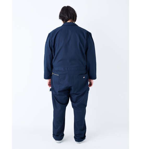 DICKIES 48799長袖カバーオール ダークネイビー