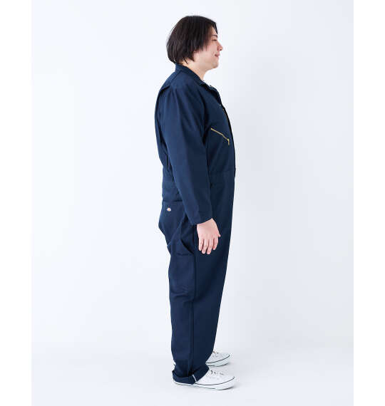 DICKIES 48799長袖カバーオール ダークネイビー