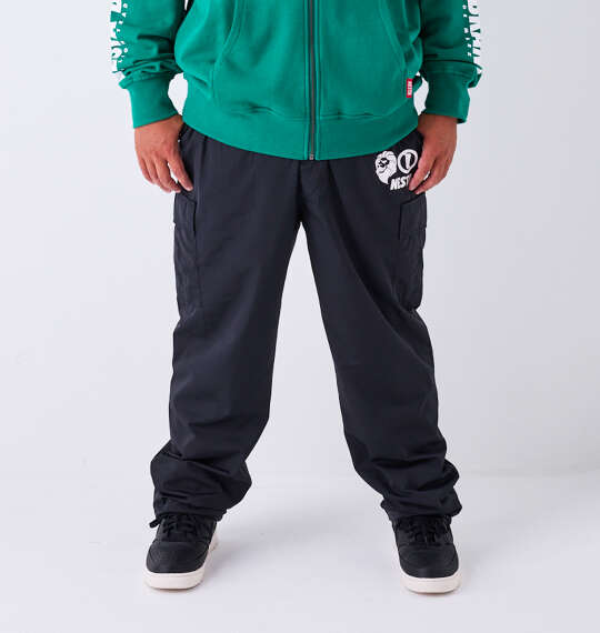 NESTA BRAND 420Tマイクロタフタ裏メッシュカーゴパンツ ブラック
