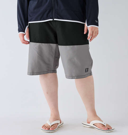 OCEAN PACIFIC バイカラー切替サーフパンツ ブラック
