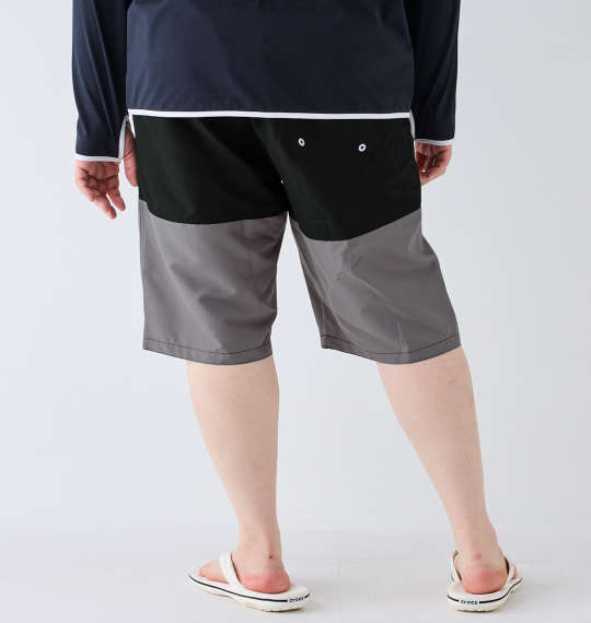 OCEAN PACIFIC バイカラー切替サーフパンツ ブラック