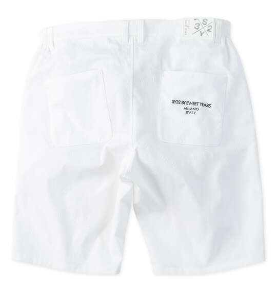 SY32 by SWEET YEARS バックエンボスハーフパンツ ホワイト