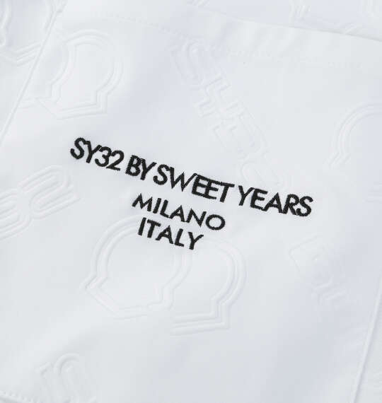 SY32 by SWEET YEARS バックエンボスハーフパンツ ホワイト