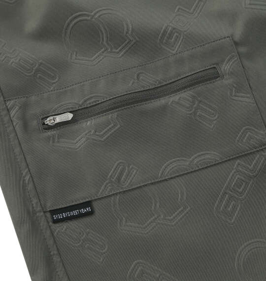 SY32 by SWEET YEARS バックエンボスハーフパンツ チャコールグレー