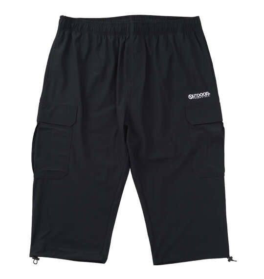 ヒヤロン×OUTDOOR PRODUCTS 接触冷感カーゴクロップドパンツ ブラック