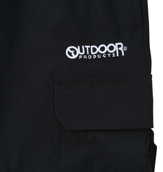 ヒヤロン×OUTDOOR PRODUCTS 接触冷感カーゴクロップドパンツ ブラック