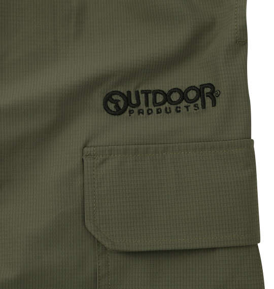 ヒヤロン×OUTDOOR PRODUCTS 接触冷感カーゴクロップドパンツ カーキ