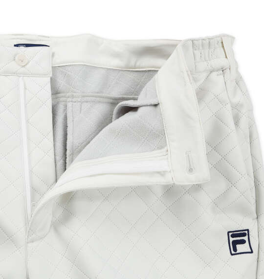 FILA GOLF 高周波キルトボンディングパンツ オフホワイト