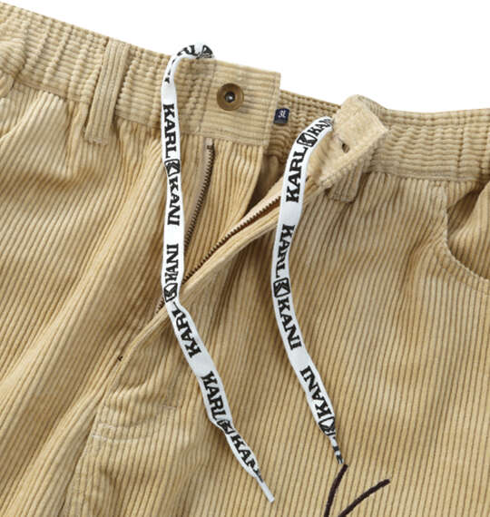 KARL KANI コーデュロイイージーパンツ ライトベージュ