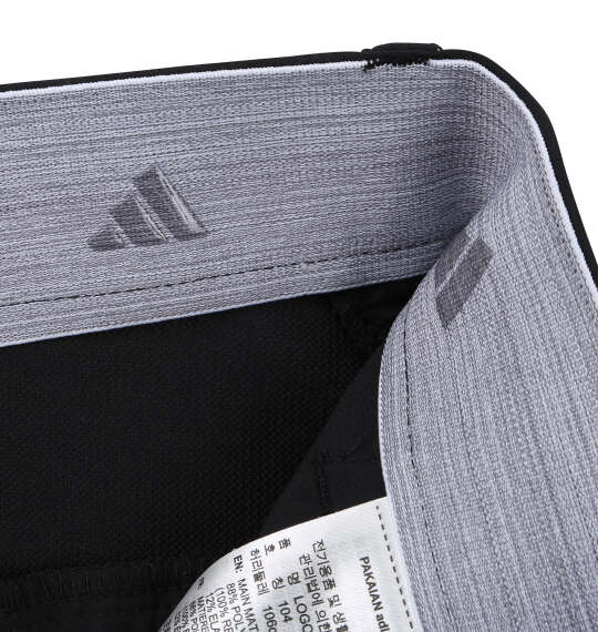 adidas golf 撥水防風ロゴロングパンツ ブラック