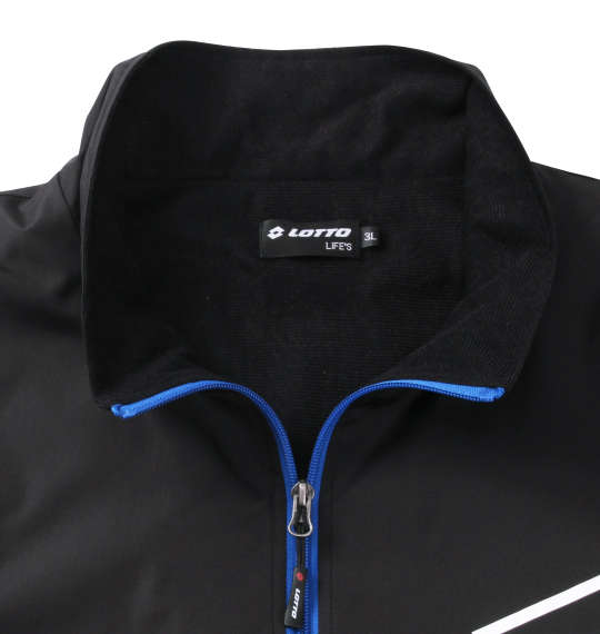 LOTTO タフタ裏トリコットブレーカーセット ブラック