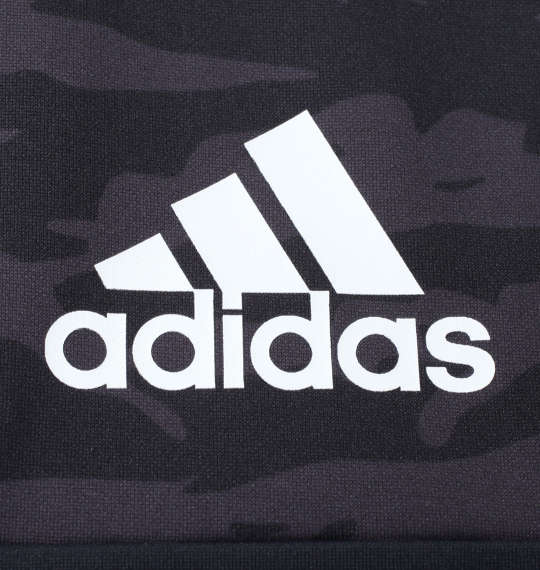 adidas カモフラプリントウォームアップジャケット ブラックカモ