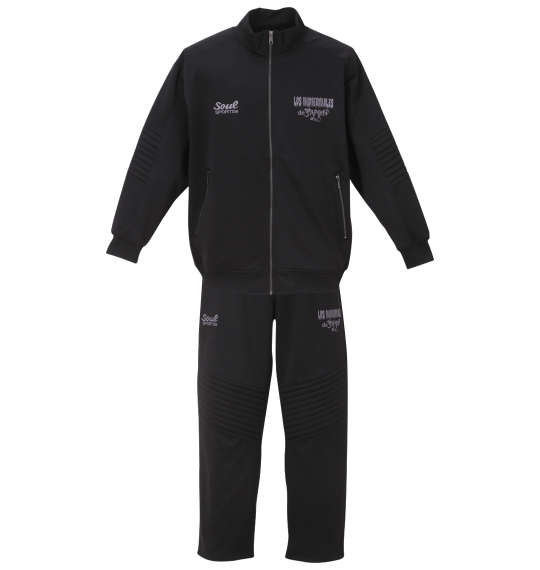 SOUL SPORTS×新日本プロレス 長袖ジャージセット ブラック