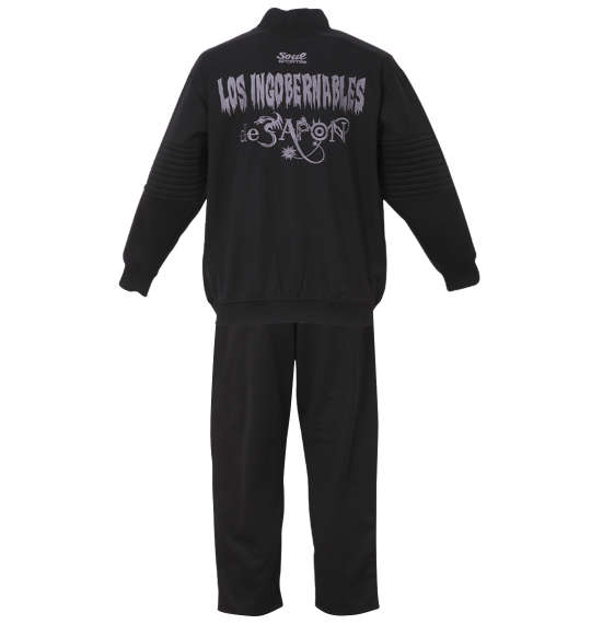 SOUL SPORTS×新日本プロレス 長袖ジャージセット ブラック