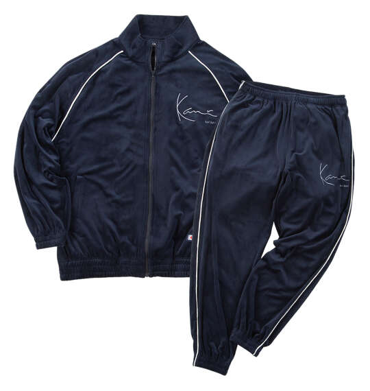KARL KANI ベロアセット ネイビー