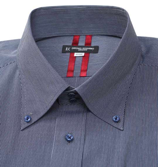 HIROKO KOSHINO HOMME ドゥエB.D半袖シャツ ネイビー