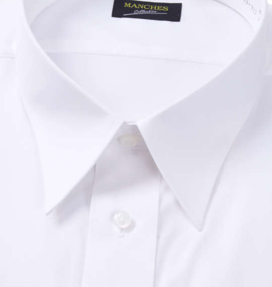 MANCHES COLLECTION レギュラーカラー長袖シャツ ホワイト