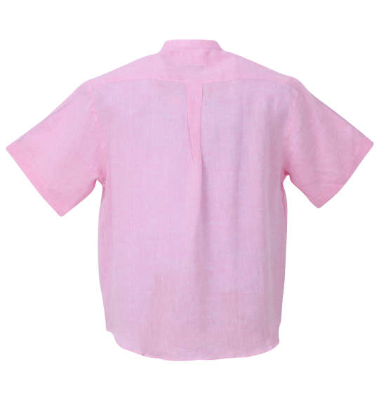 Mc.S.P バンドカラー半袖シャツ ピンク