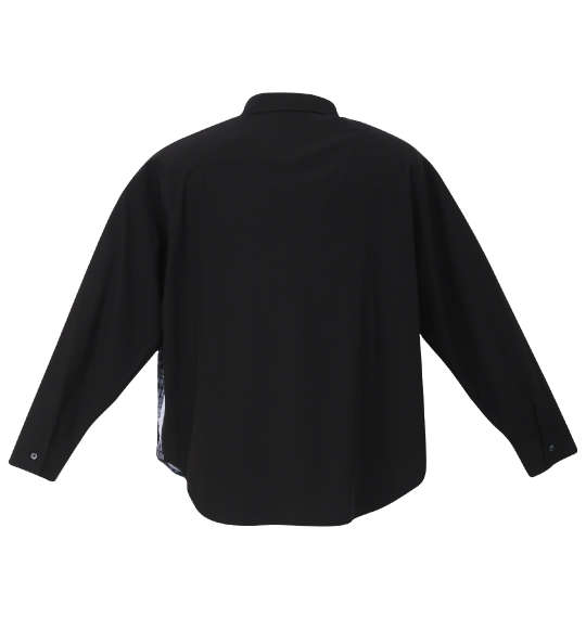 Re:luxi ロゴプリント長袖シャツ ブラック
