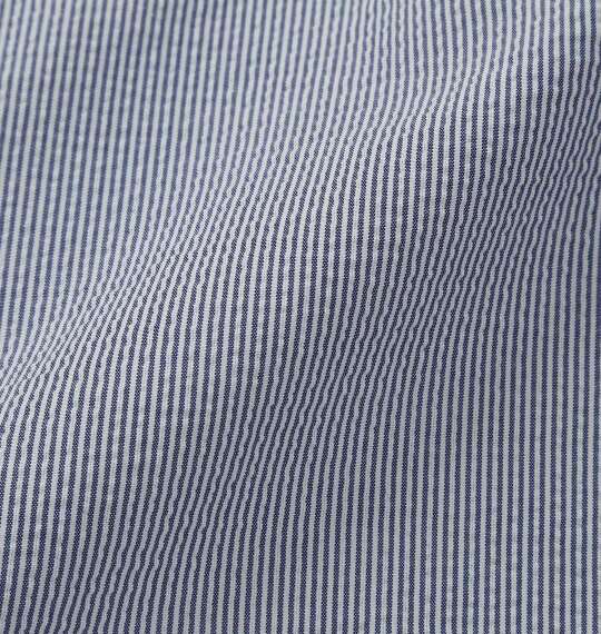 Mc.S.P 吸汗速乾TCシアサッカーB.D半袖シャツ ブルーストライプ