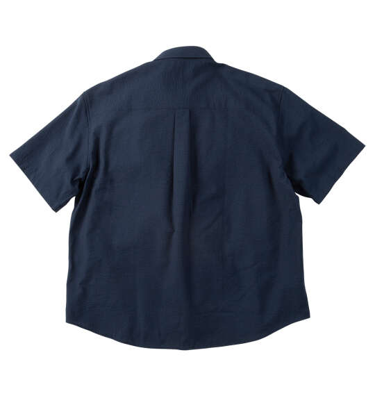 Mc.S.P 吸汗速乾TCシアサッカーB.D半袖シャツ ダークネイビー