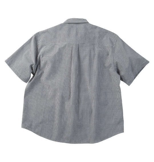 Mc.S.P 吸汗速乾TCシアサッカーギンガムチェックB.D半袖シャツ ブラック