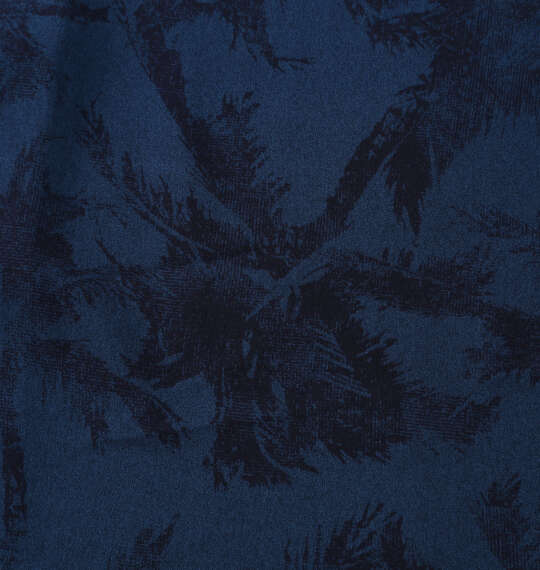 Mc.S.P 総柄プリントオープンカラー半袖シャツ ブルー