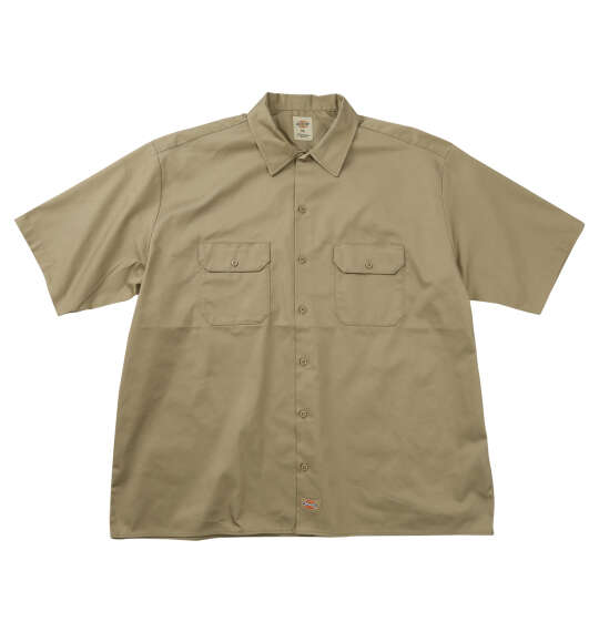 DICKIES 1574オリジナル半袖ワークシャツ カーキ