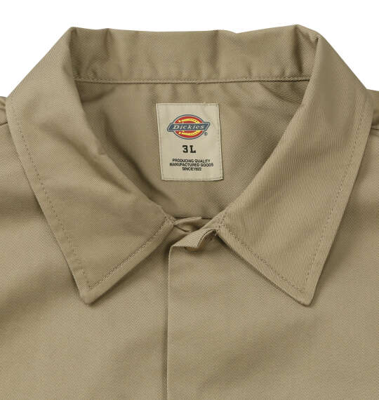 DICKIES 1574オリジナル半袖ワークシャツ カーキ