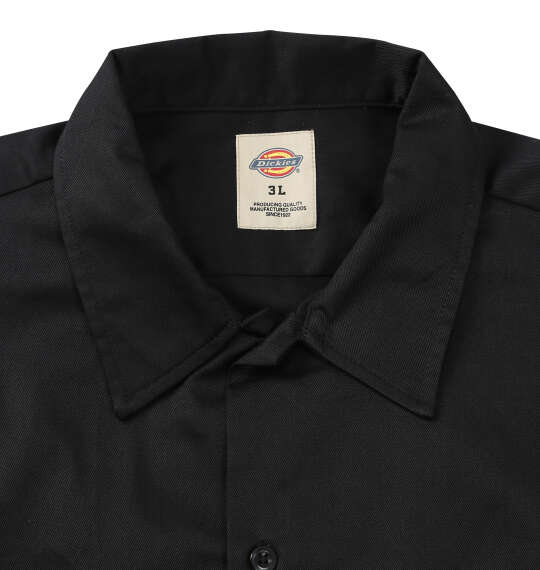 DICKIES 1574オリジナル半袖ワークシャツ ブラック