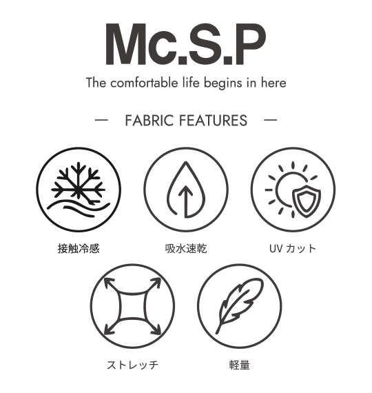 Mc.S.P 半袖ユーティリティーシャツ グレー