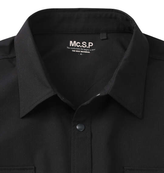 Mc.S.P 半袖ユーティリティーシャツ ブラック