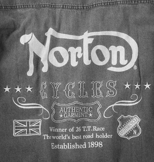 Norton デニム長袖シャツ サンドブラック