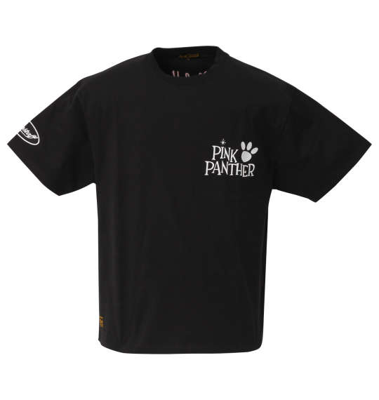 PINK PANTHER×FLAGSTAFF 半袖Tシャツ ブラック