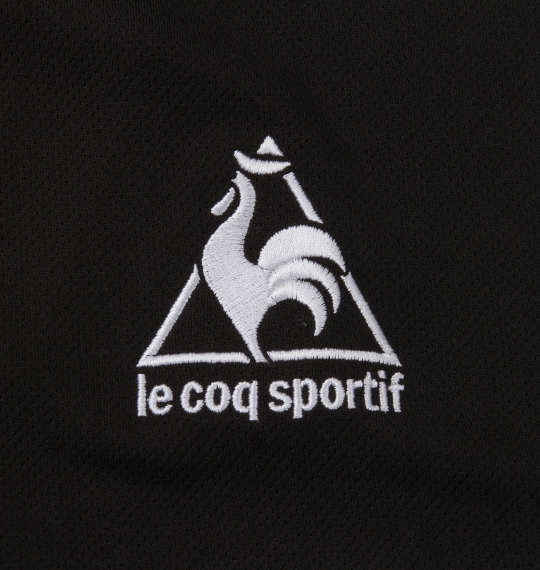 LE COQ SPORTIF エアロドライニットハーフジップシャツ ブラック