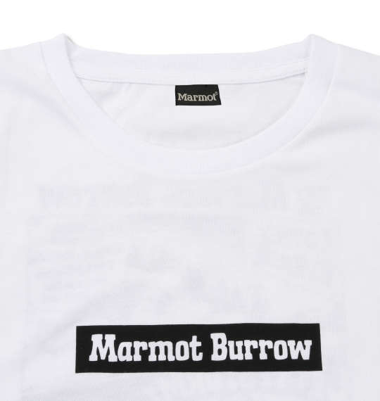 Marmot バロウ半袖Tシャツ ホワイト