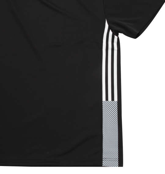 adidas メッシュプリント半袖Tシャツ ブラック