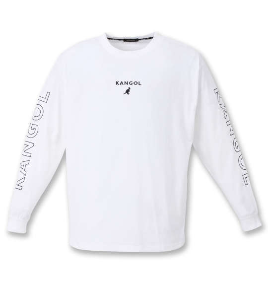 KANGOL 天竺長袖Tシャツ オフホワイト