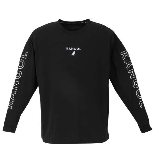 KANGOL 天竺長袖Tシャツ ブラック