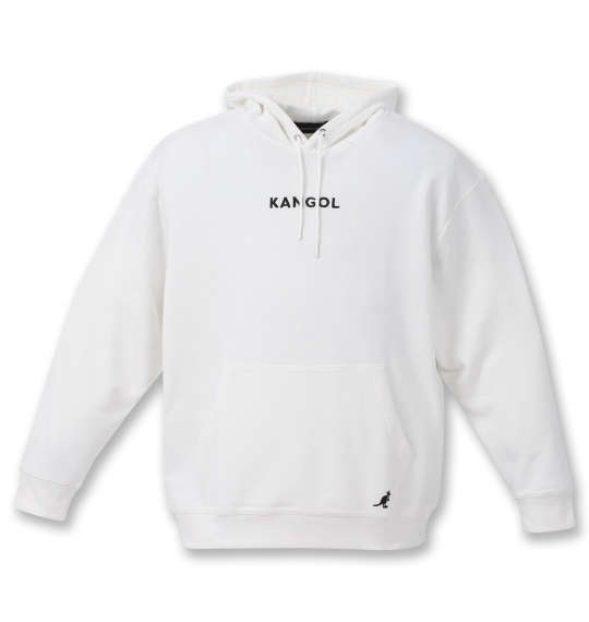 KANGOL 裏毛プルパーカー オフホワイト