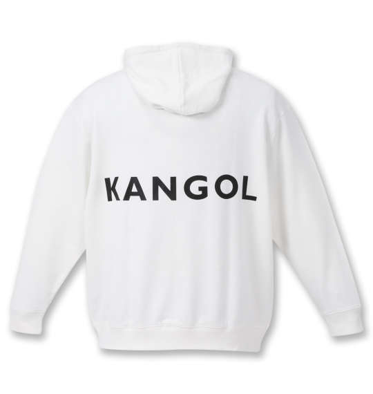KANGOL 裏毛プルパーカー オフホワイト