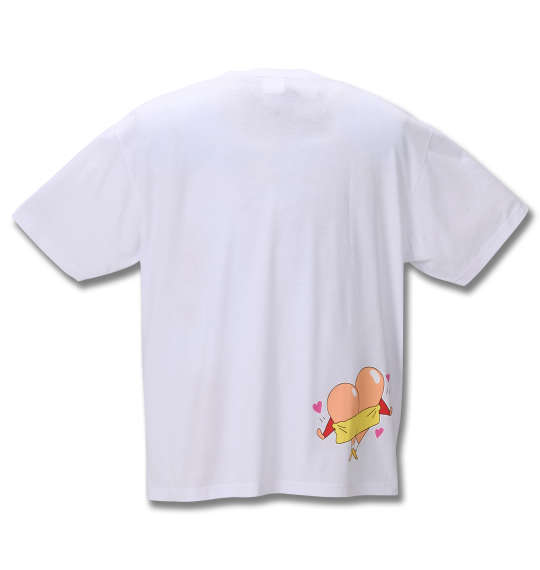 クレヨンしんちゃん プリント半袖Tシャツ ホワイト