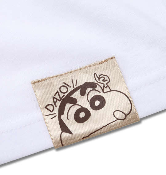 クレヨンしんちゃん プリント半袖Tシャツ ホワイト